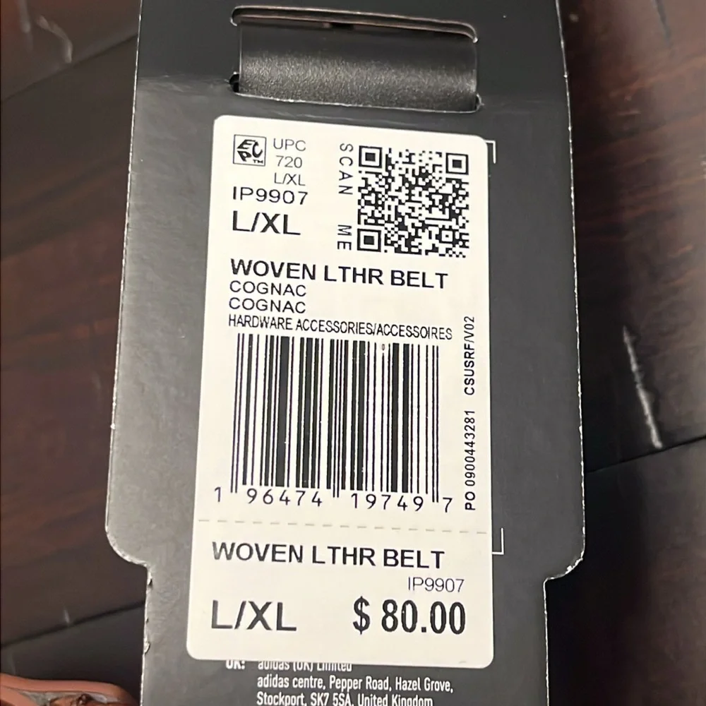 Adidas Leather Braided Stretch Golf Belt brown Mens Size Large / XL - Up to 40”